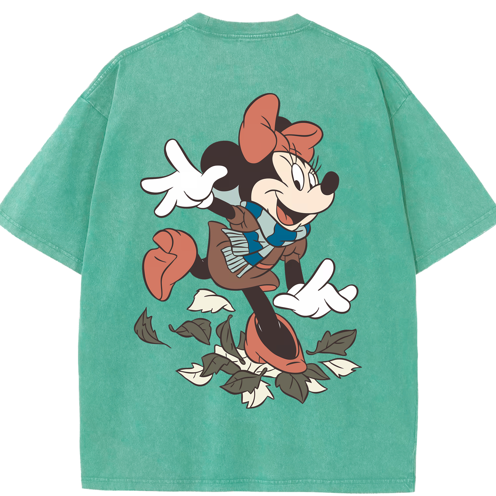 （画像用） ミッキーマウス Mickey Mouse 綿100% ヴィンテージ風 半袖Tシャツ（背面プリント）